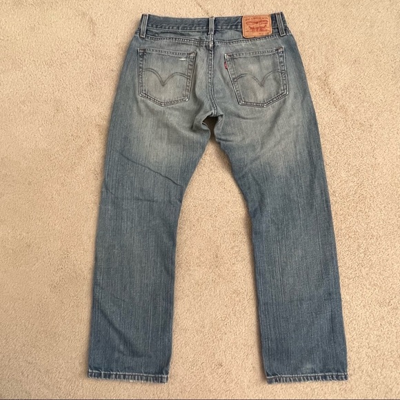 Vintage Y2K Levi’s 514 Slim Straight Leg Jean Distressed Mexico / Size 32 X 30 - Picture 6 of 10